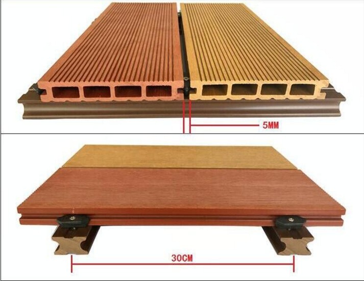 Easy Installed outdoor Wpc Pvc Spc flooring