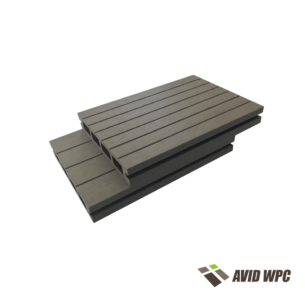 Thân thiện với môi trường Sàn gỗ ngoài trời WPC rỗng Sàn gỗ nhựa composite