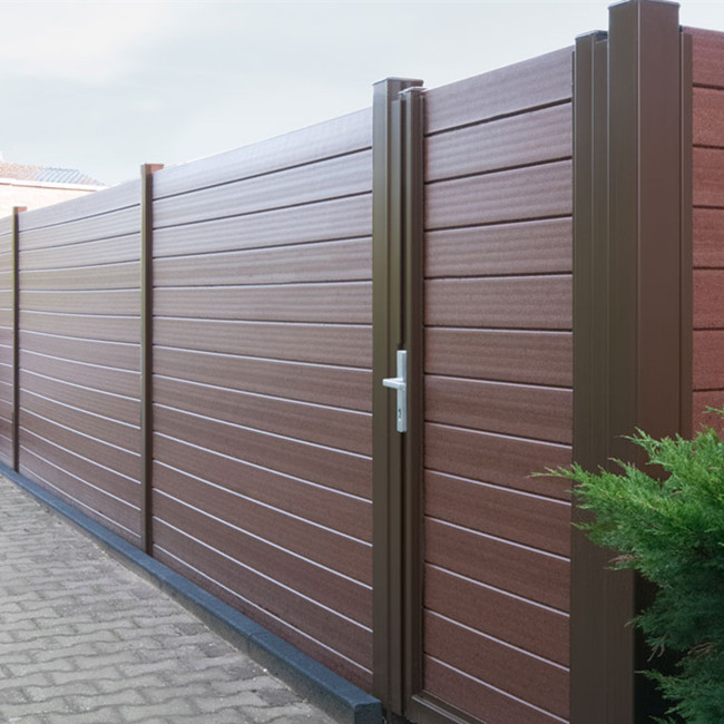 New Style Zaun Umweltfreundlicher WPC Gartenzaun Composite Holz Innenhof Zaun