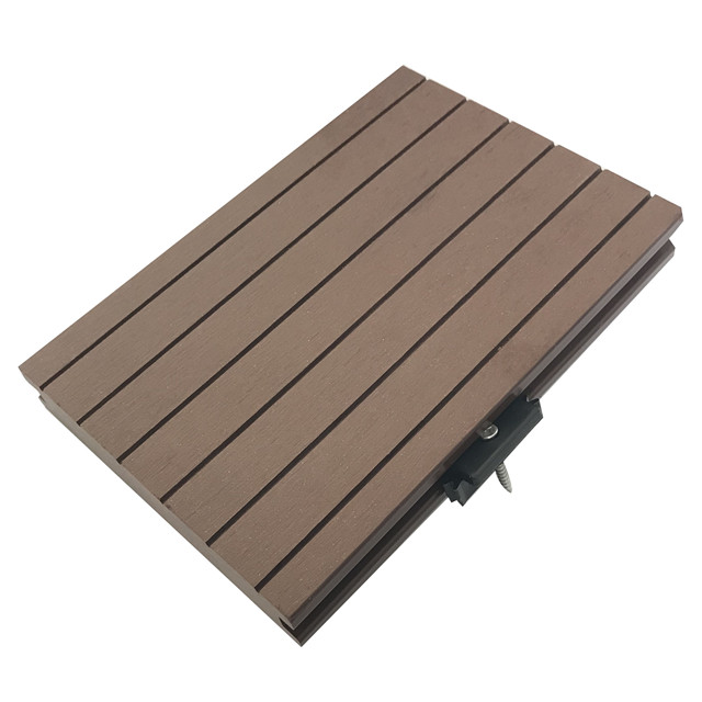 Panneau d'extérieur solide pour plancher de terrasse WPC