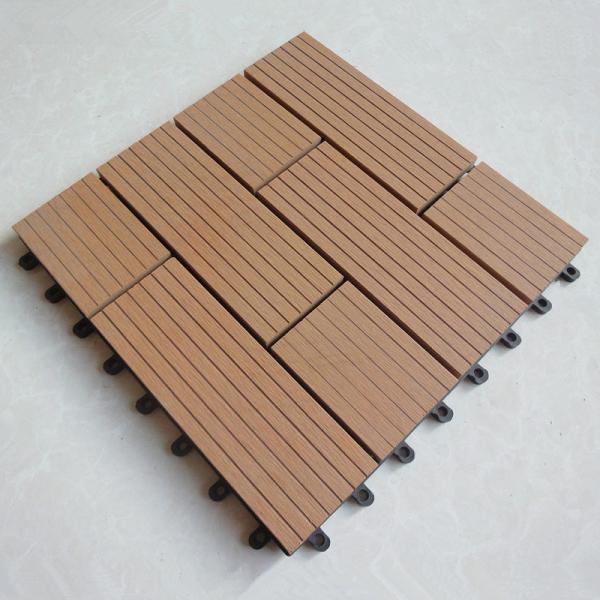 Precio de fábrica WPC colorido DIY Decking Tile