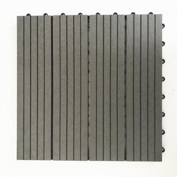 Bodenbelag + Kunststoffsockel WPC Interlocking Decking Tiles