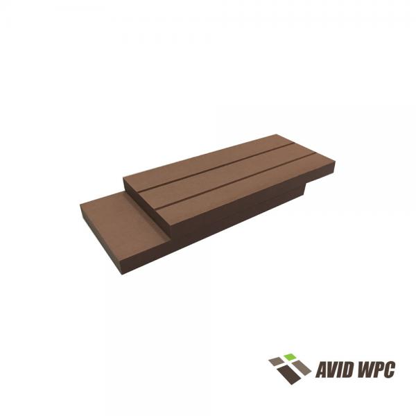 Decking de WPC composto de plástico de madeira maciça