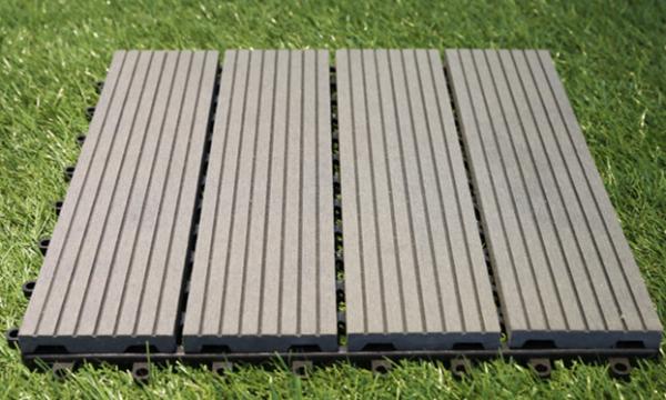 Traditional WPC DIY Decking Tile Size in 300*300mm