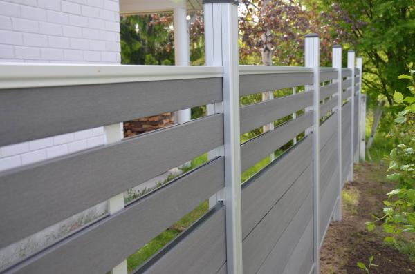 WPC Fence Beam Outdoor Decorative Engineered Plastic Wood Composite Hollow Fences